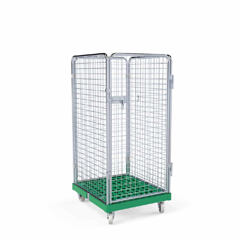 Produktbild ESB Rollbehälter ADB 1350 KU 1 Tür grün H 1540 mm bild 2