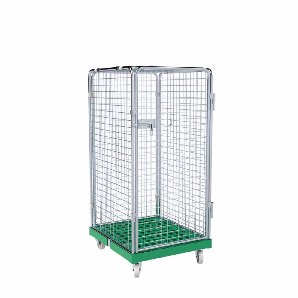 Produktbild ESB Rollbehälter ADB 1350 KU 5 seitig 1 Tür grün 724 x 815 mm