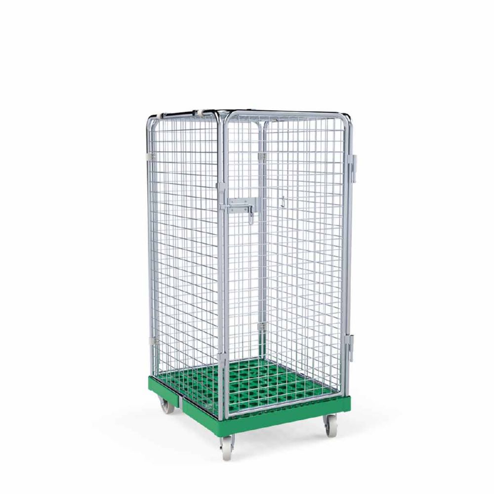 Produktbild ESB Rollbehälter ADB 1350 KU 5 seitig 1 Tür grün 724 x 815 mm bild 2