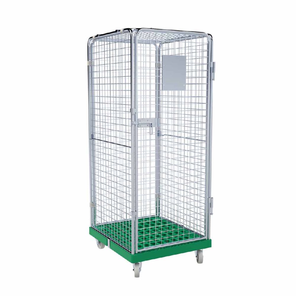 Produktbild ESB Rollbehälter ADB 1600 KU 5 seitig mit 1 Tür in grün H 1810 mm