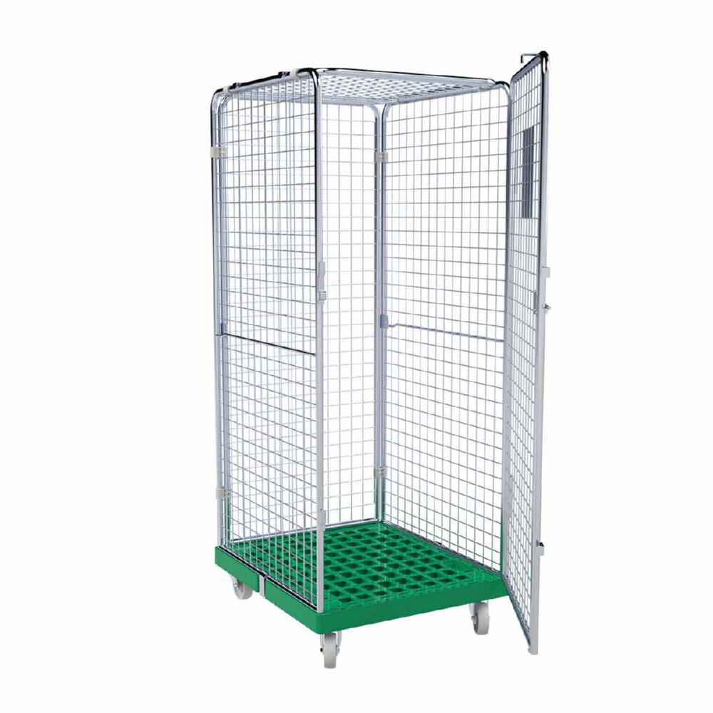 Produktbild ESB Rollbehälter ADB 1600 KU 5 seitig mit 1 Tür in grün H 1810 mm bild 2