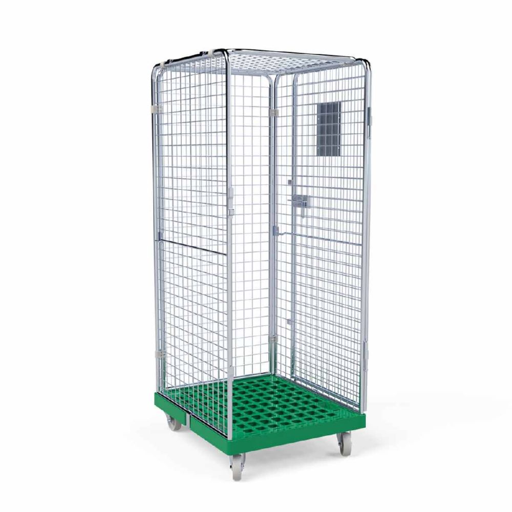 Produktbild ESB Rollbehälter ADB 1600 KU 5 seitig mit 1 Tür in grün H 1810 mm bild 5