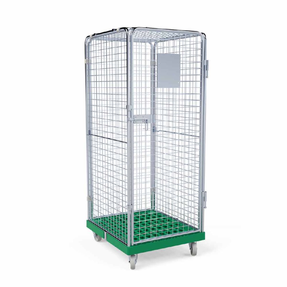 Produktbild ESB Rollbehälter ADB 1600 KU 5 seitig mit 1 Tür in grün H 1810 mm bild 6