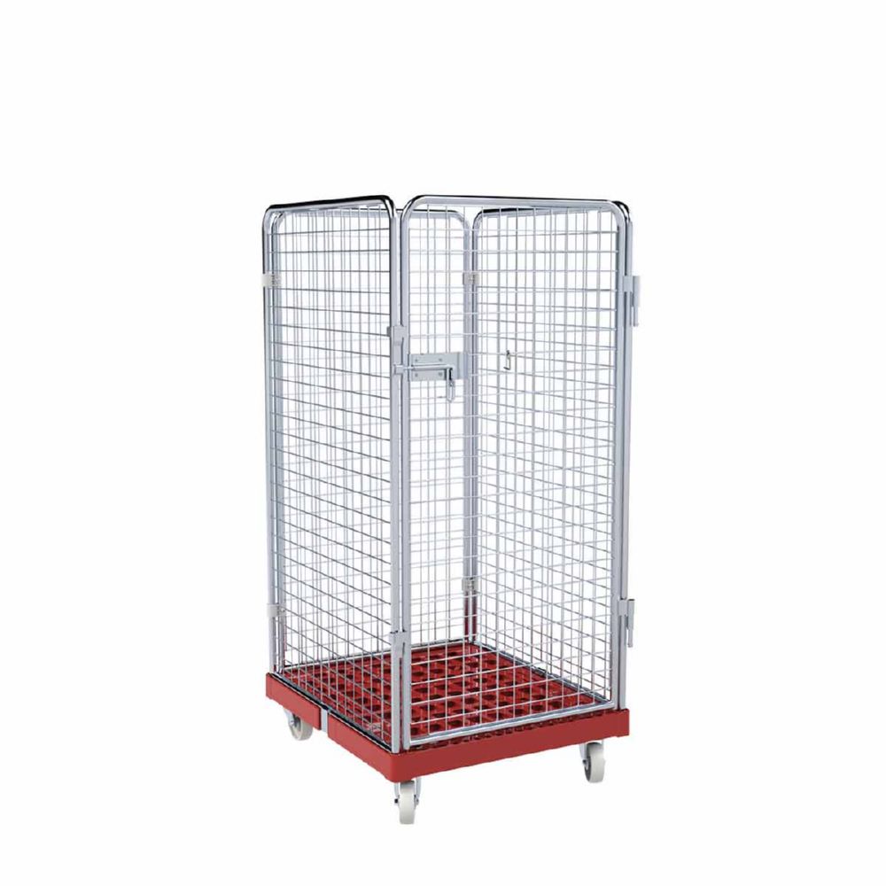 Produktbild ESB Rollbehälter ADB 1350 KU 4 seitig 1 Tür rot H 1540 mm