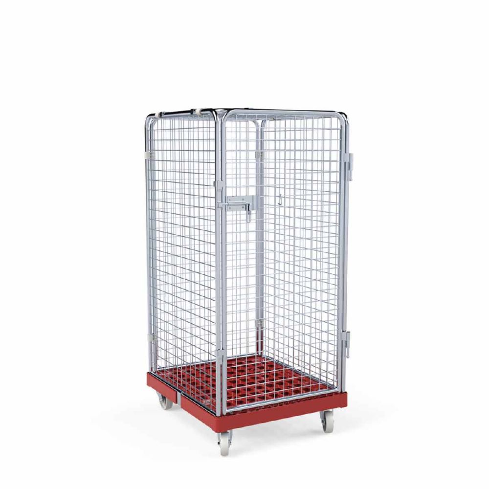 Produktbild ESB Rollbehälter ADB 1350 KU 5 seitig 1 Tür rot H 1550 mm bild 2