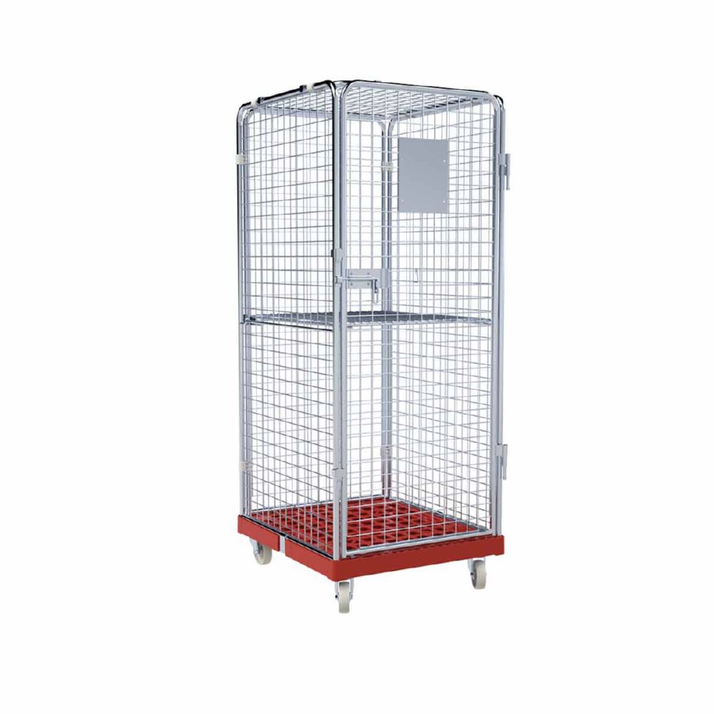 Produktbild ESB Rollbehälter ADB 1600 KU teilweise klappbar rot H 1810 mm