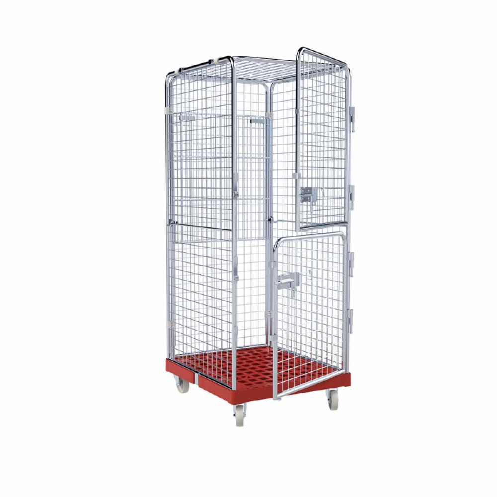 Produktbild ESB Rollbehälter ADB 1600 KU teilweise klappbar rot H 1810 mm bild 6