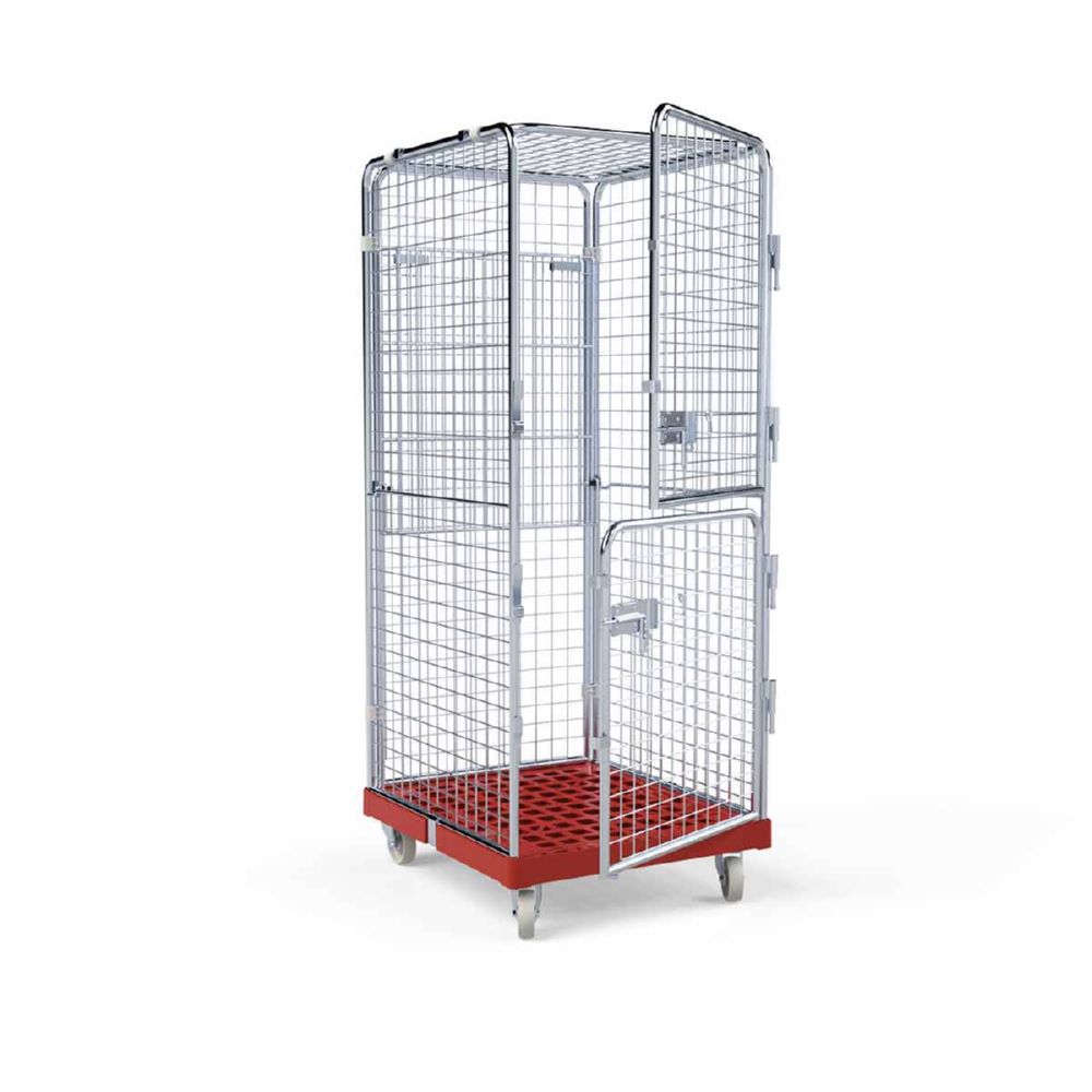 Produktbild ESB Rollbehälter ADB 1600 KU teilweise klappbar rot H 1810 mm bild 7