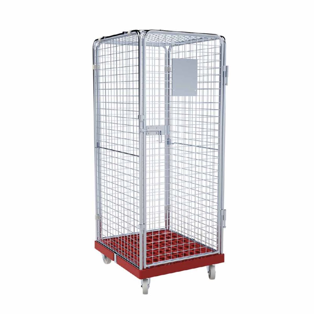 Produktbild ESB Rollbehälter ADB 1600 KU 5 seitig und 1 Tür rot H 1810 mm