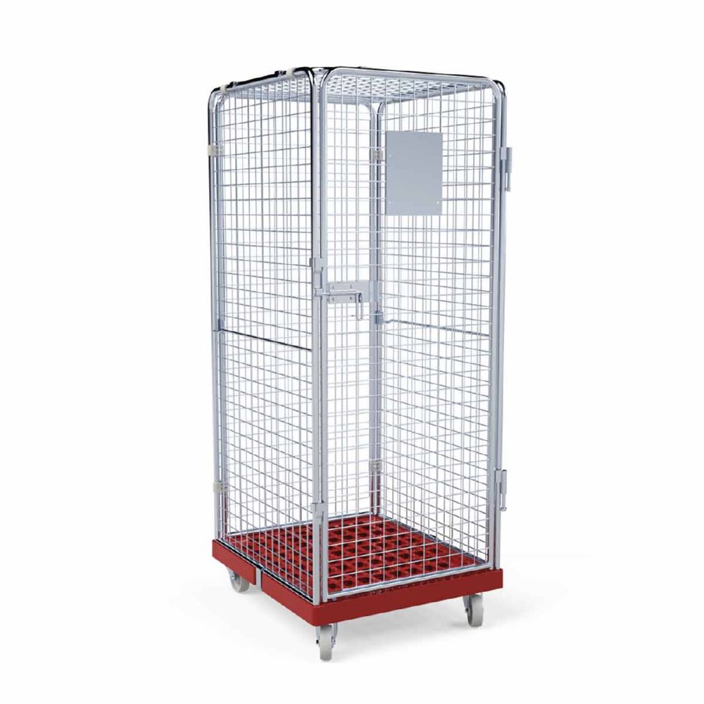 Produktbild ESB Rollbehälter ADB 1600 KU 5 seitig und 1 Tür rot H 1810 mm bild 6