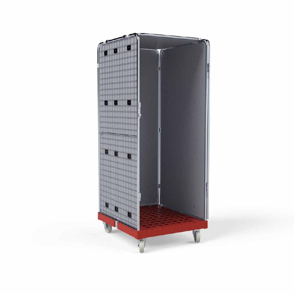 Produktbild ESB Rollbehälter ADB 1600 KU mit Auskleidung rot H 1810 mm bild 3