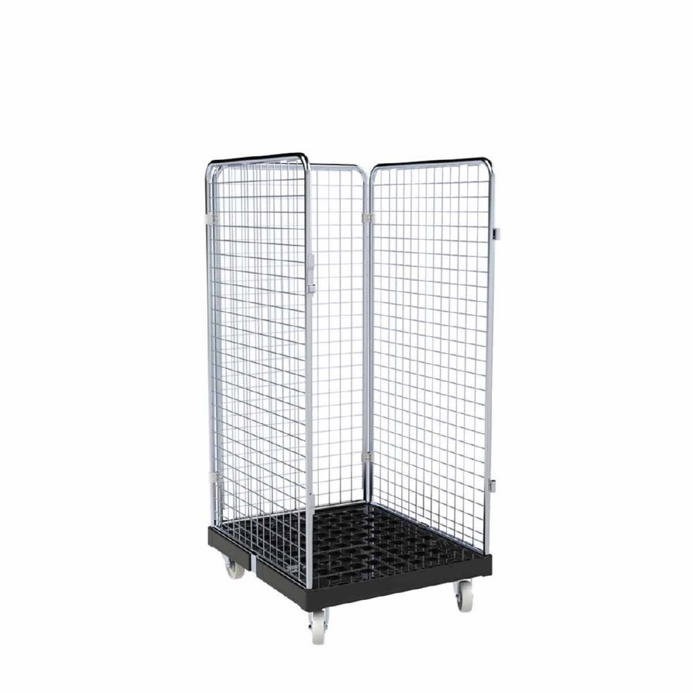 Produktbild ESB Rollbehälter ADB 1350 KU 3 seitig schwarz 724 x 815 x 1540 mm