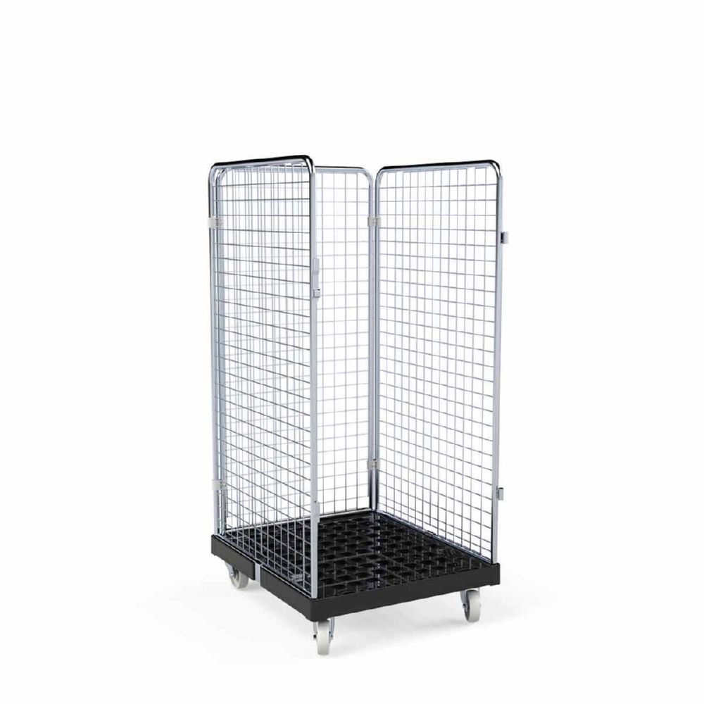 Produktbild ESB Rollbehälter ADB 1350 KU 3 seitig schwarz 724 x 815 x 1540 mm bild 2