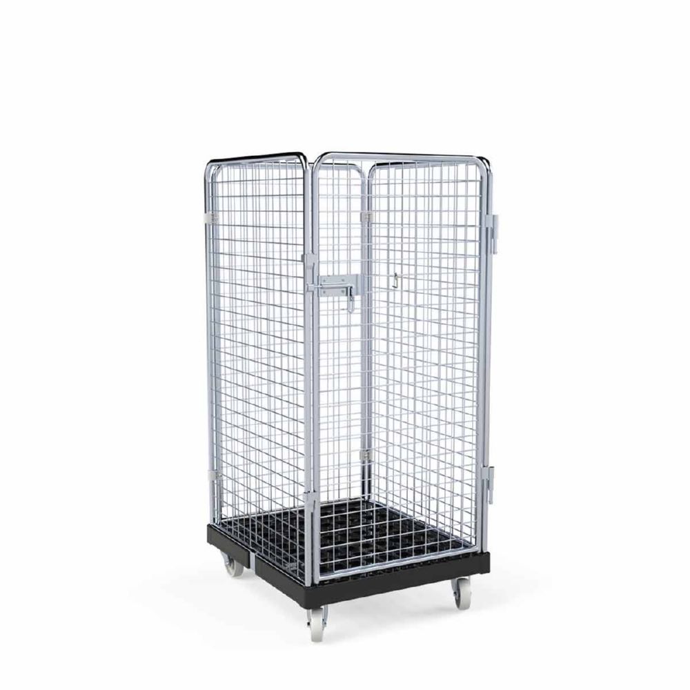 Produktbild ESB Rollbehälter ADB 1350 KU 1 Tür schwarz 724 x 815 x 1540 mm bild 2