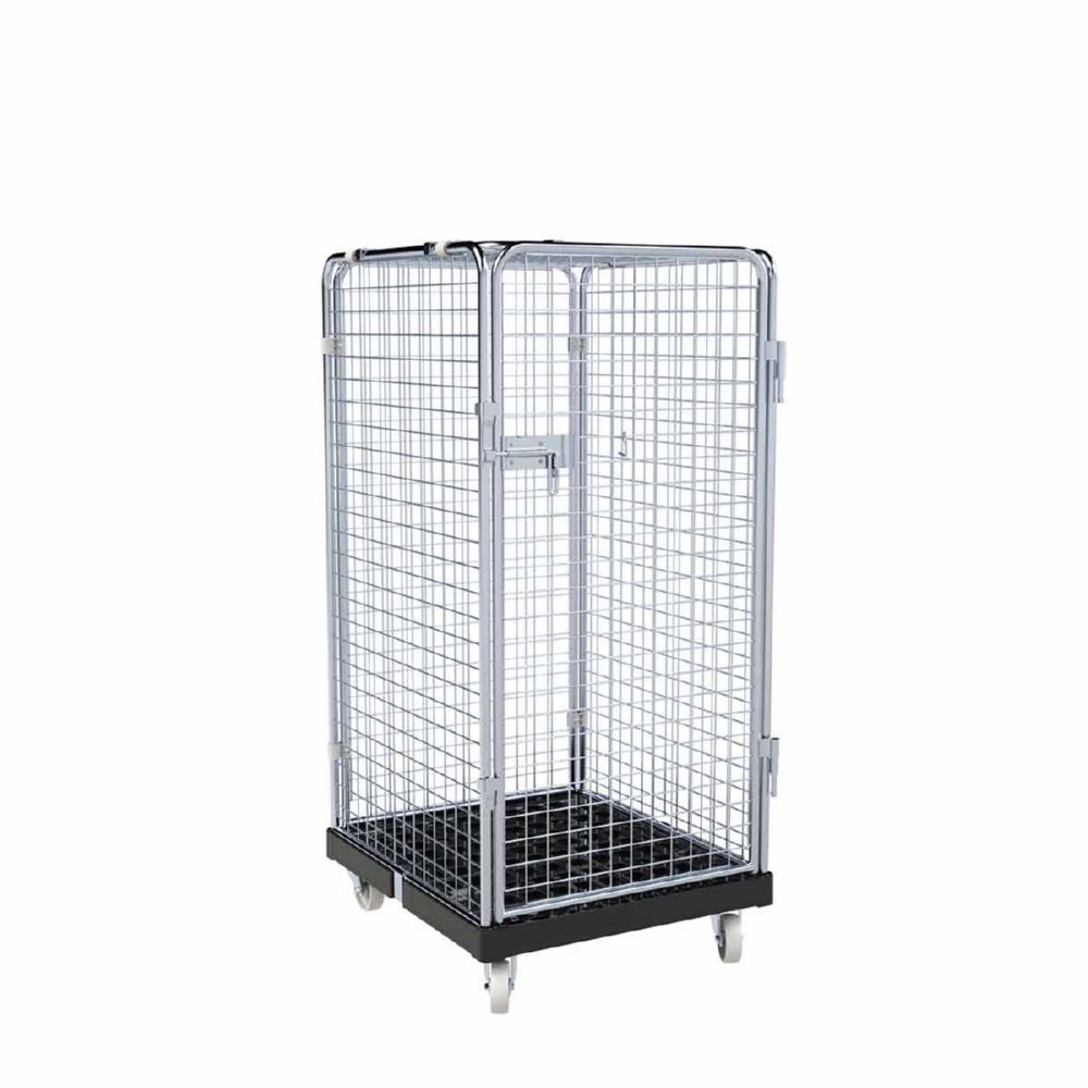 Produktbild ESB Rollbehälter ADB 1350 KU 5 seitig 1 Tür in schwarz H 1550 mm