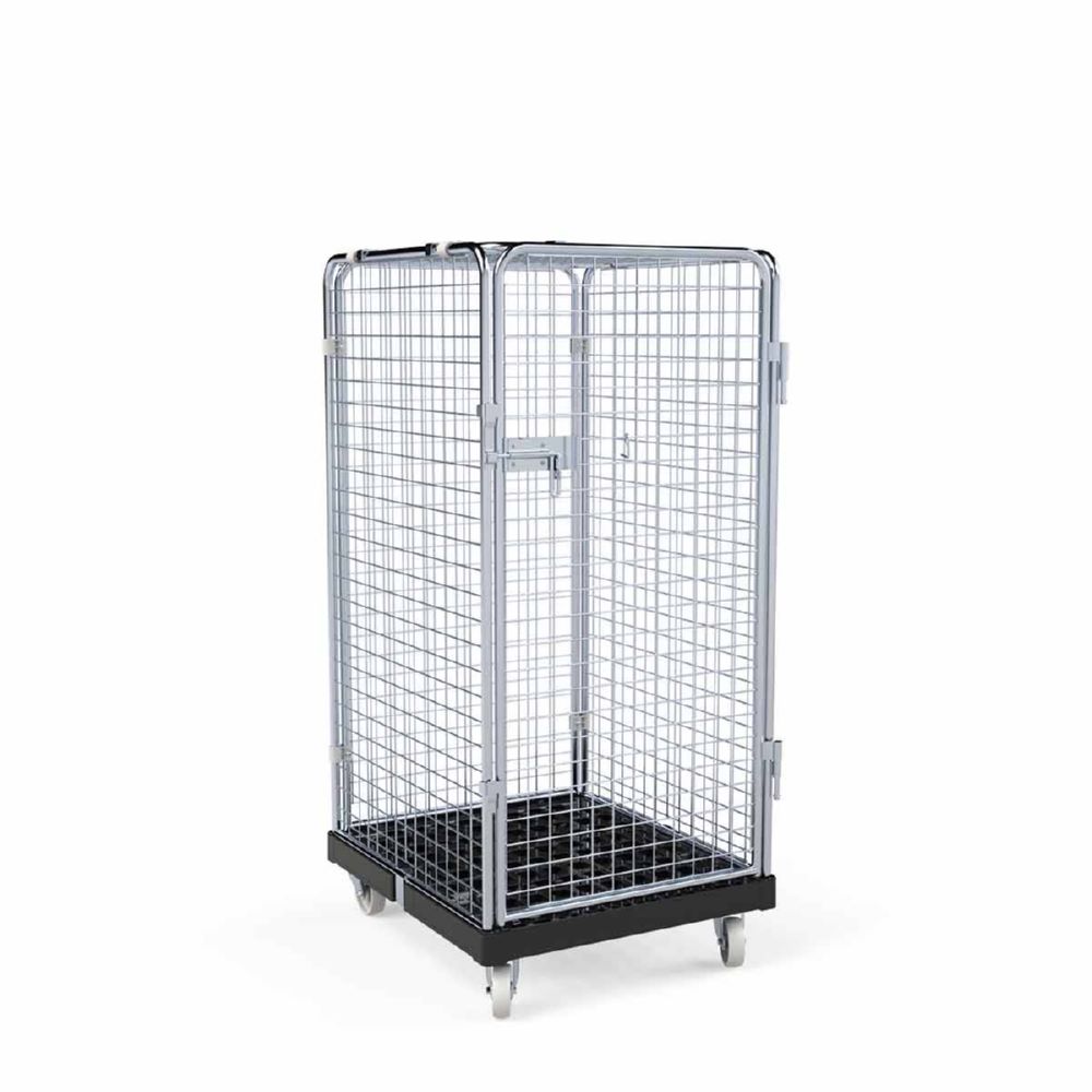 Produktbild ESB Rollbehälter ADB 1350 KU 5 seitig 1 Tür in schwarz H 1550 mm bild 2