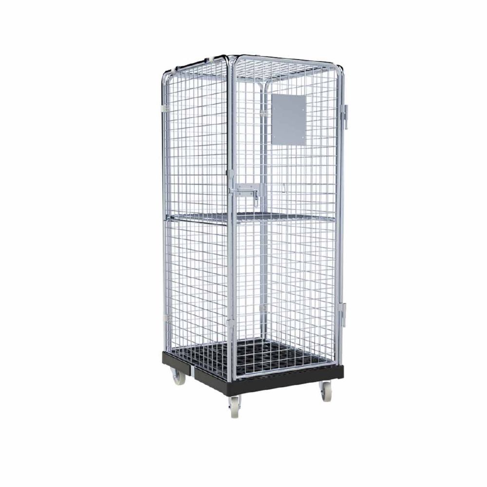 Produktbild ESB Rollbehälter ADB 1600 KU ZWB klappbar schwarz H 1810 mm