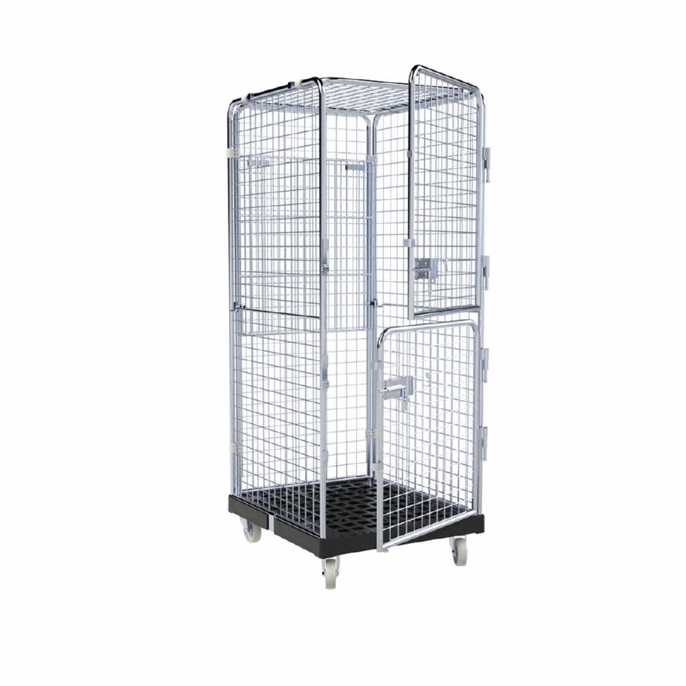 Produktbild ESB Rollbehälter ADB 1600 KU 2 Türen schwarz H 1810 mm bild 6