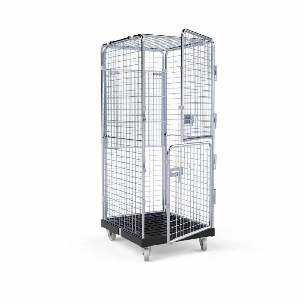 Produktbild ESB Rollbehälter ADB 1600 KU 2 Türen schwarz H 1810 mm bild 7