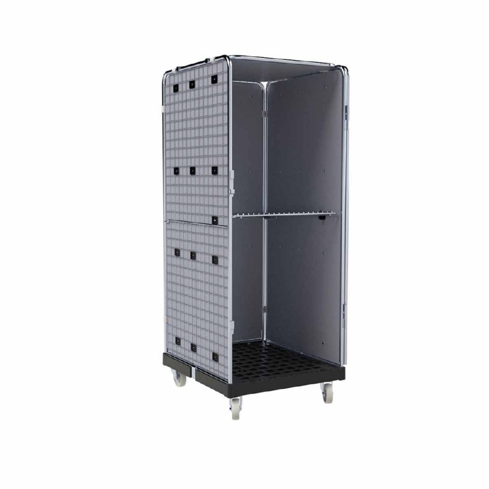 Produktbild ESB Rollbehälter ADB 1600 KU 1 Tür schwarz H 1810 mm bild 2