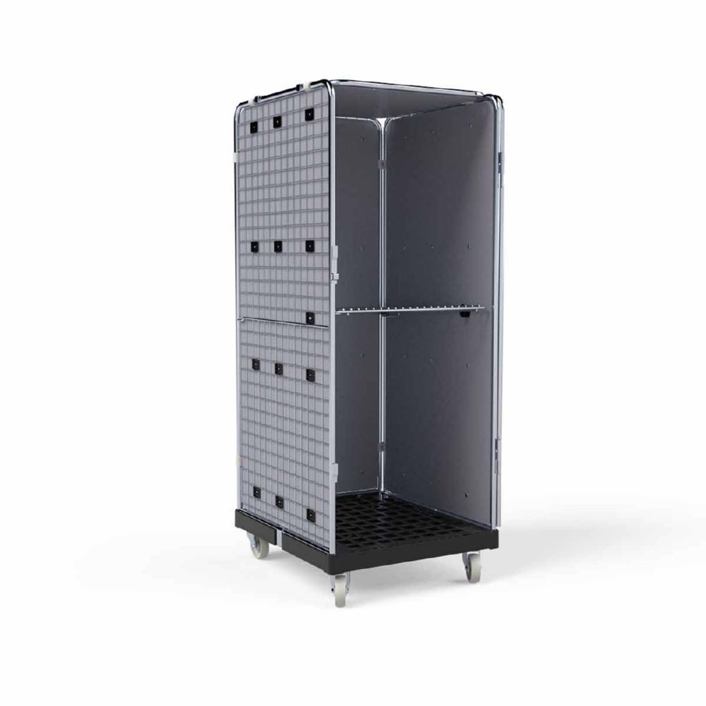 Produktbild ESB Rollbehälter ADB 1600 KU 1 Tür schwarz H 1810 mm bild 3