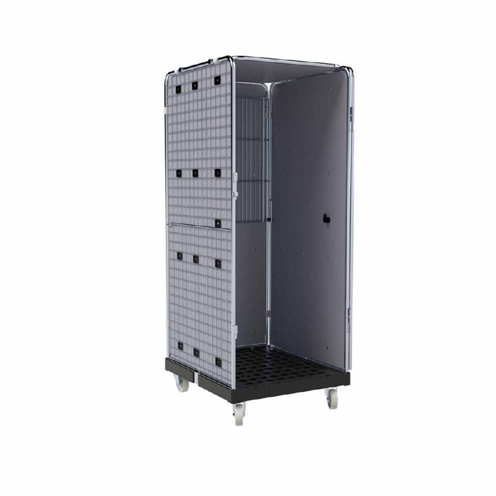 Produktbild ESB Rollbehälter ADB 1600 KU 1 Tür schwarz H 1810 mm bild 4