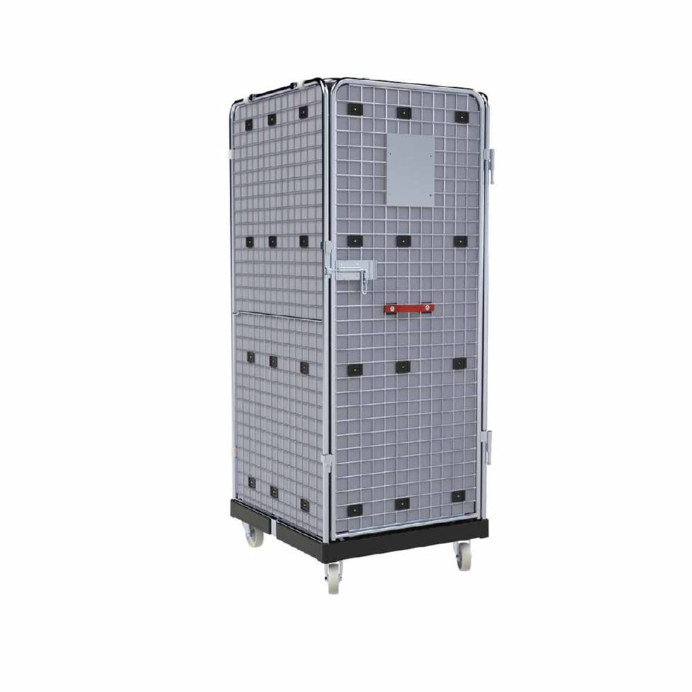 Produktbild ESB Rollbehälter ADB 1600 KU 1 Tür Farbe schwarz H 1810 mm