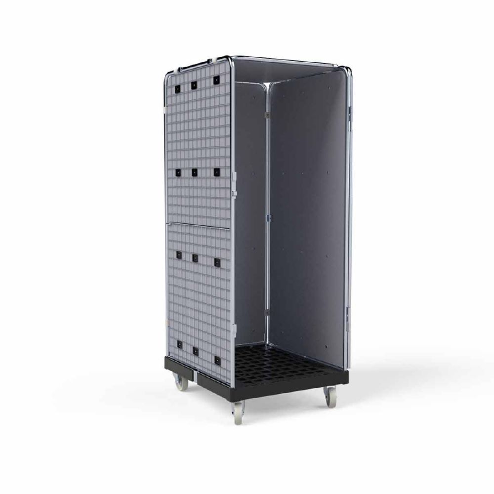 Produktbild ESB Rollbehälter ADB 1600 KU 1 Tür Farbe schwarz H 1810 mm bild 3