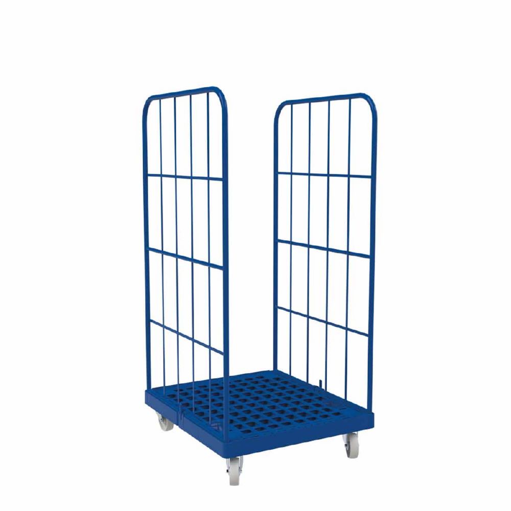 Produktbild ESB Rollbehälter 1350 KU 2 seitig blau 724 x 815 x 1530 mm