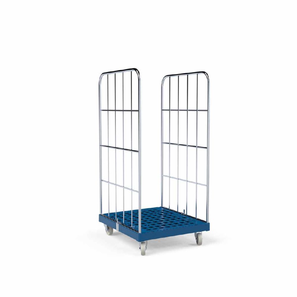 Produktbild ESB Rollbehälter 1350 KU 2 seitig blau 724 x 815 x 1530 mm bild 2