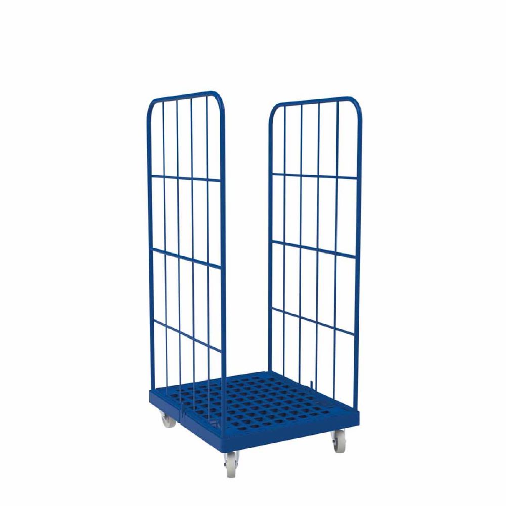 Produktbild ESB Rollbehälter 1450 KU 2 seitig blau 724 x 815 x 1630 mm