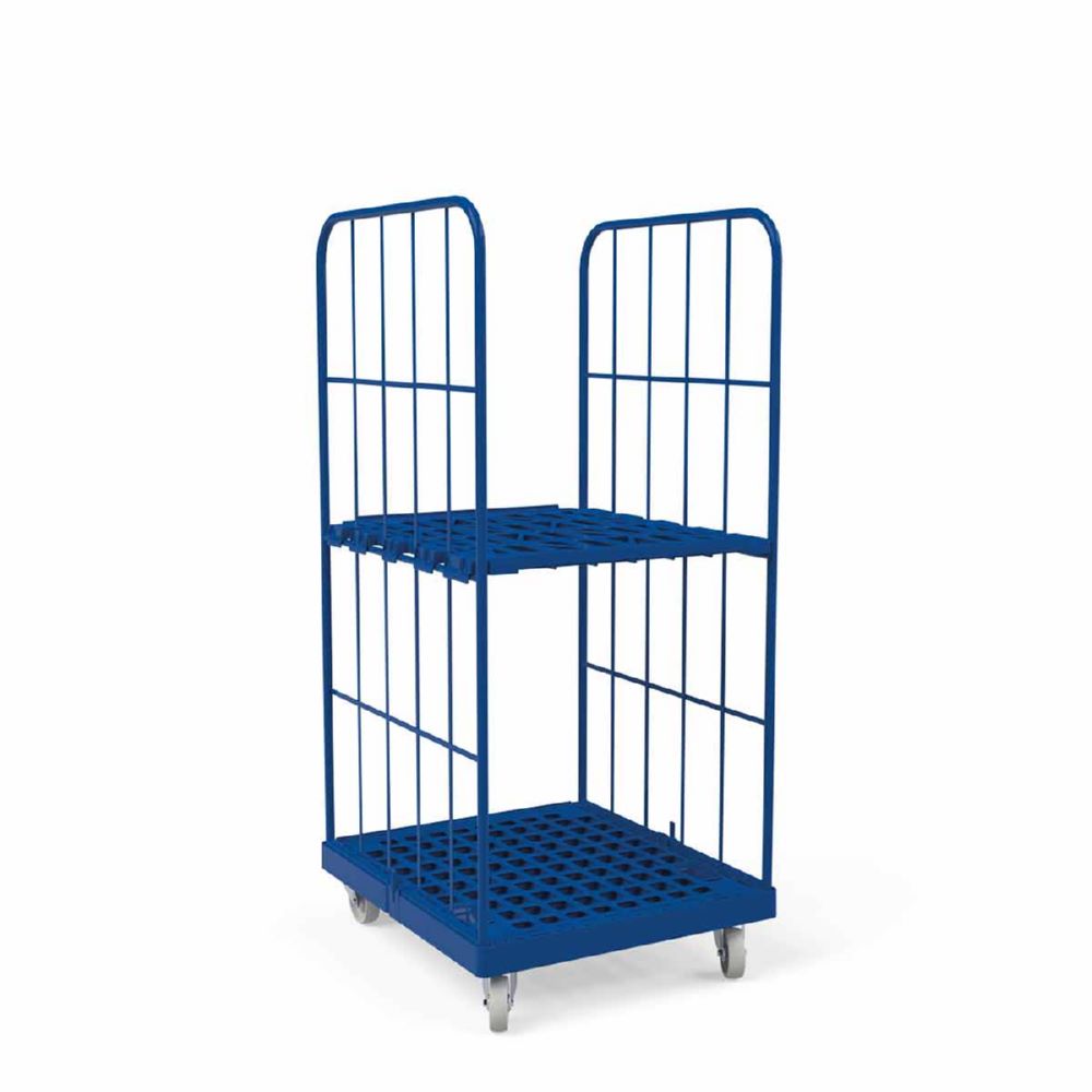 Produktbild ESB Rollbehälter 1450 KU 2 seitig blau 724 x 815 x 1630 mm bild 3