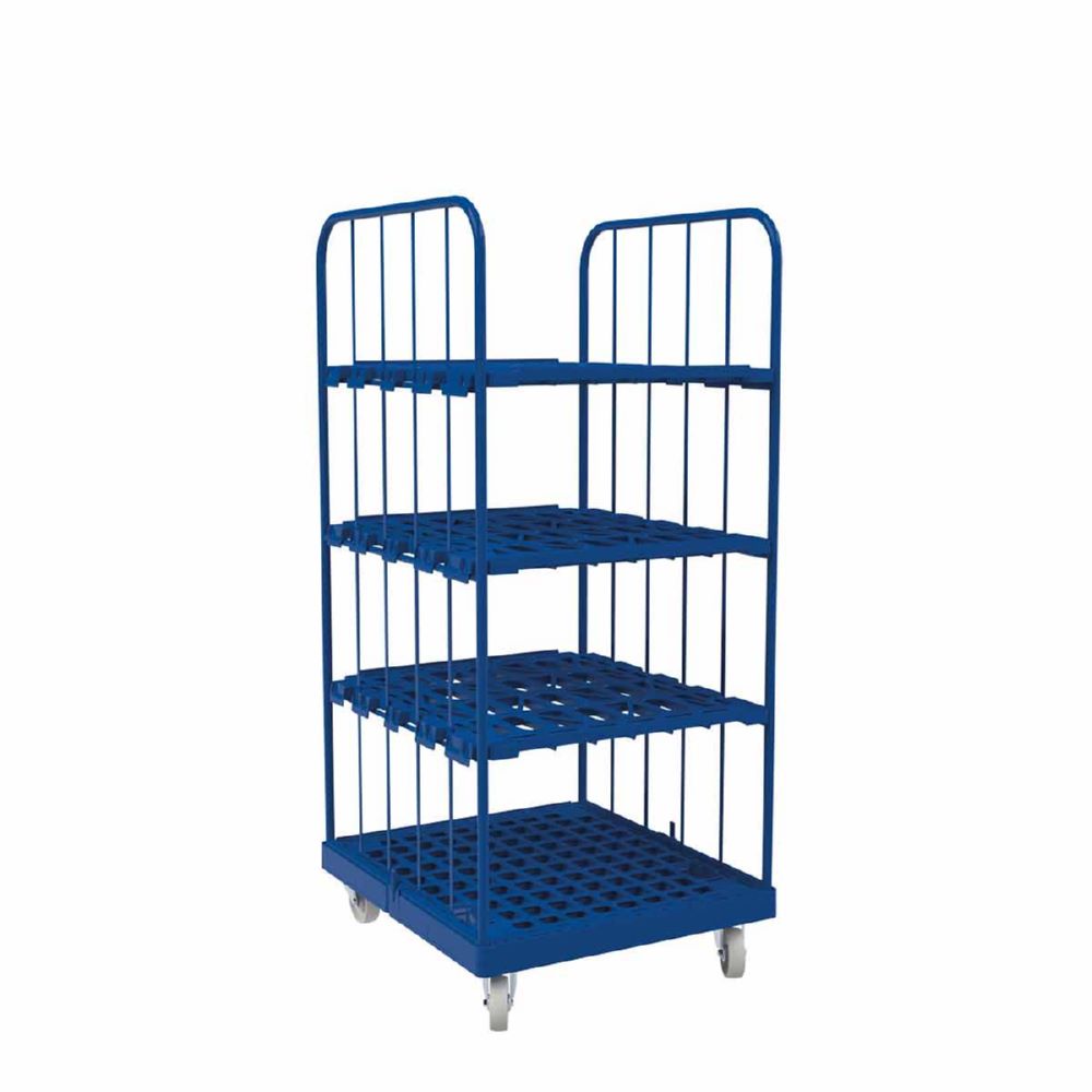 Produktbild ESB Rollbehälter 1450 KU 2 seitig blau 724 x 815 x 1630 mm bild 4