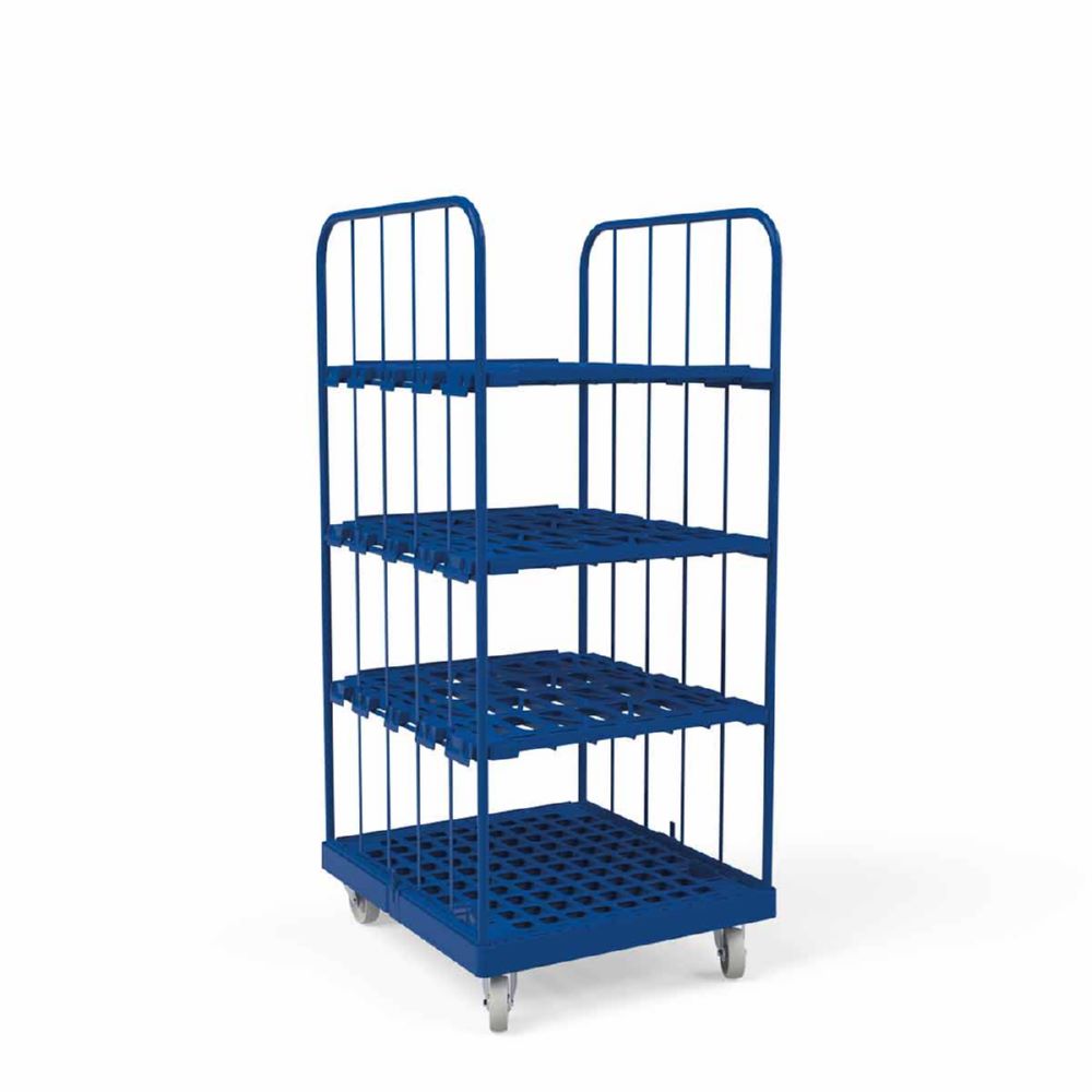 Produktbild ESB Rollbehälter 1450 KU 2 seitig blau 724 x 815 x 1630 mm bild 5