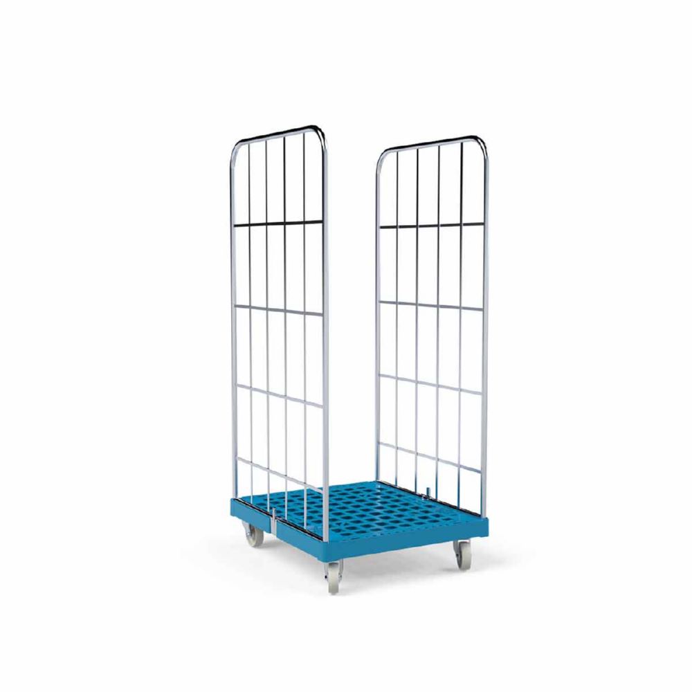 Produktbild ESB Rollbehälter 1460 KU 2 seitig blau Maße 724 x 815 x 1640 mm bild 2