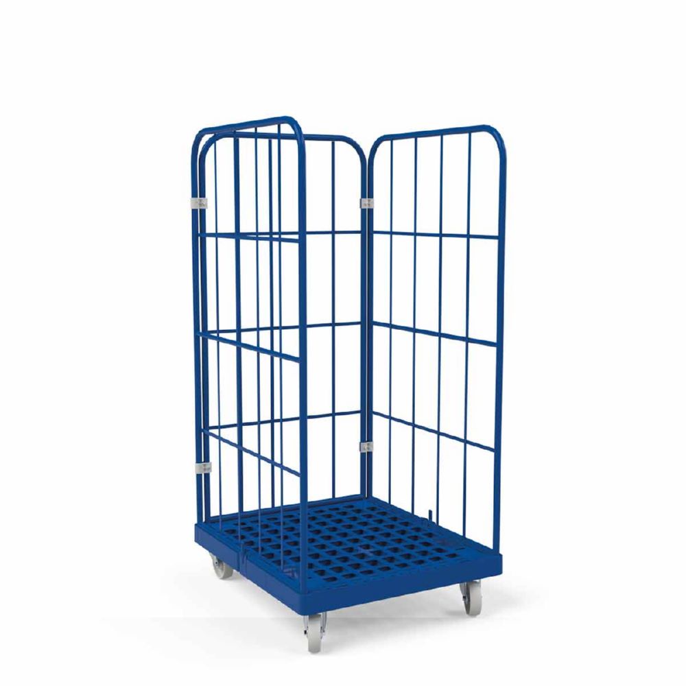 Produktbild ESB Rollbehälter 1350 KU 3 seitig in blau 724 x 815 x 1530 mm bild 2