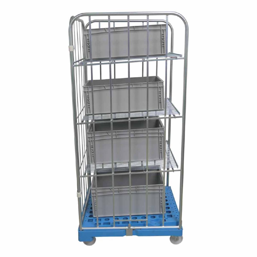 Produktbild ESB Rollbehälter 1600 KU blau Schrägboden 724 x 815 x 1782 mm bild 4