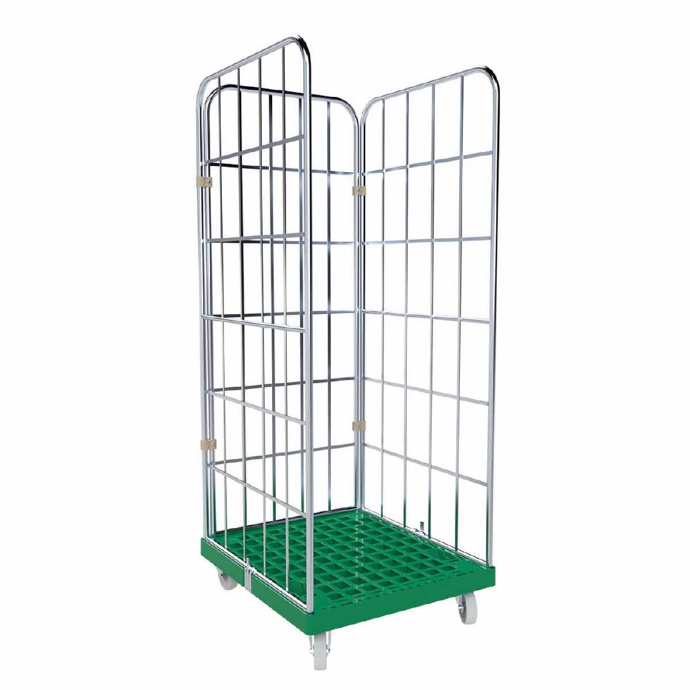 Produktbild ESB Rollbehälter 1650 KU Typ 3 seitig blau H 1830 mm