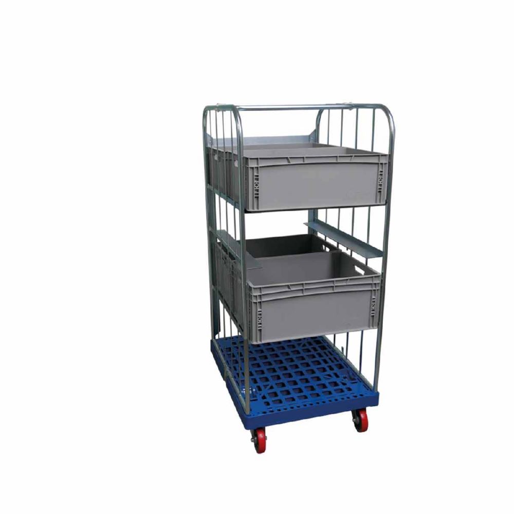 Produktbild ESB Rollbehälter 1350 KU für Euronorm Boxen blau H 1560 mm bild 3