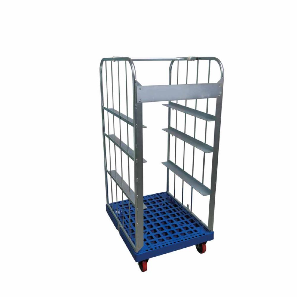 Produktbild ESB Rollbehälter 1350 KU für Euronorm Boxen blau H 1560 mm bild 5