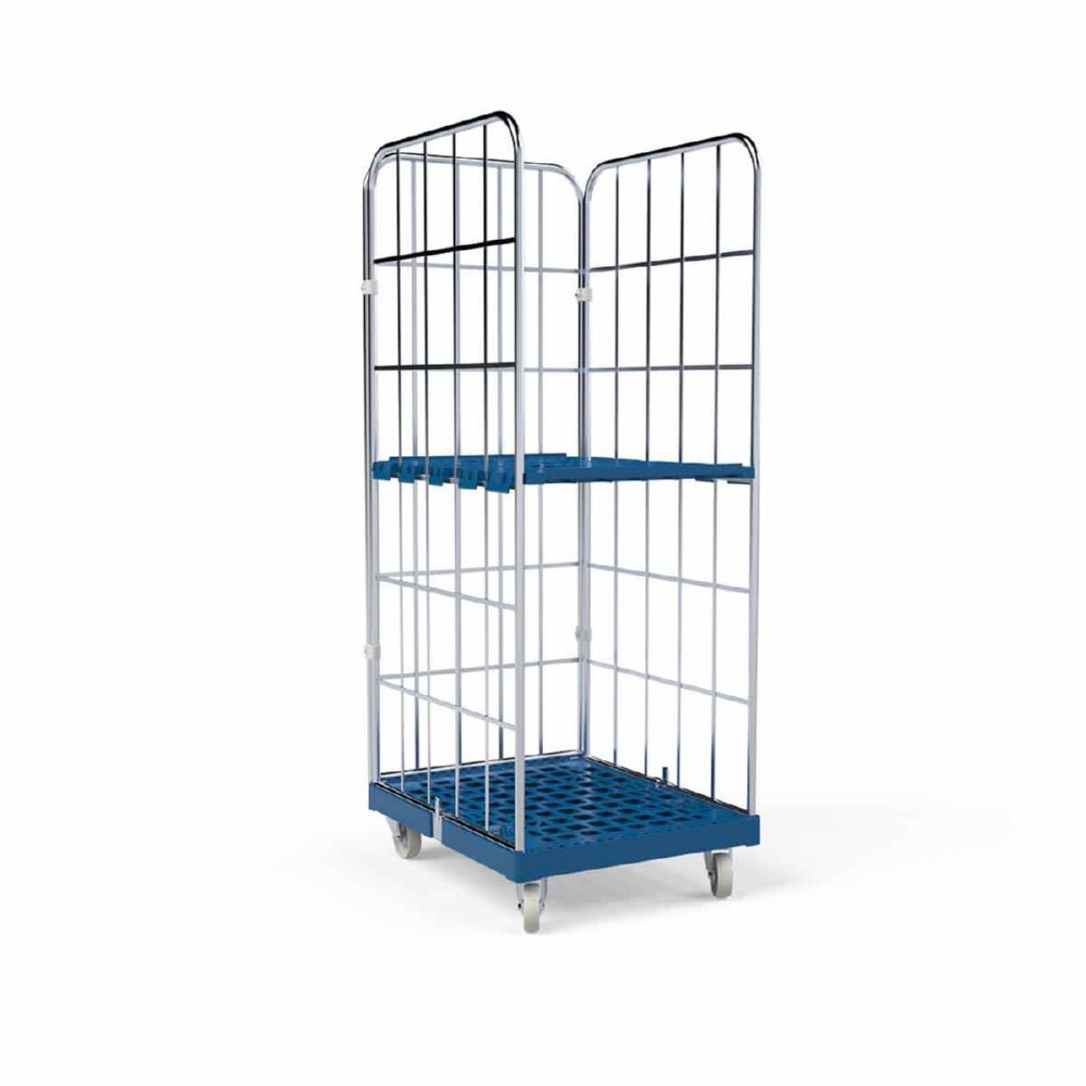 Produktbild ESB Rollbehälter 1650 KU Cr 3 in blau 682 x 815 x 1830 mm bild 3