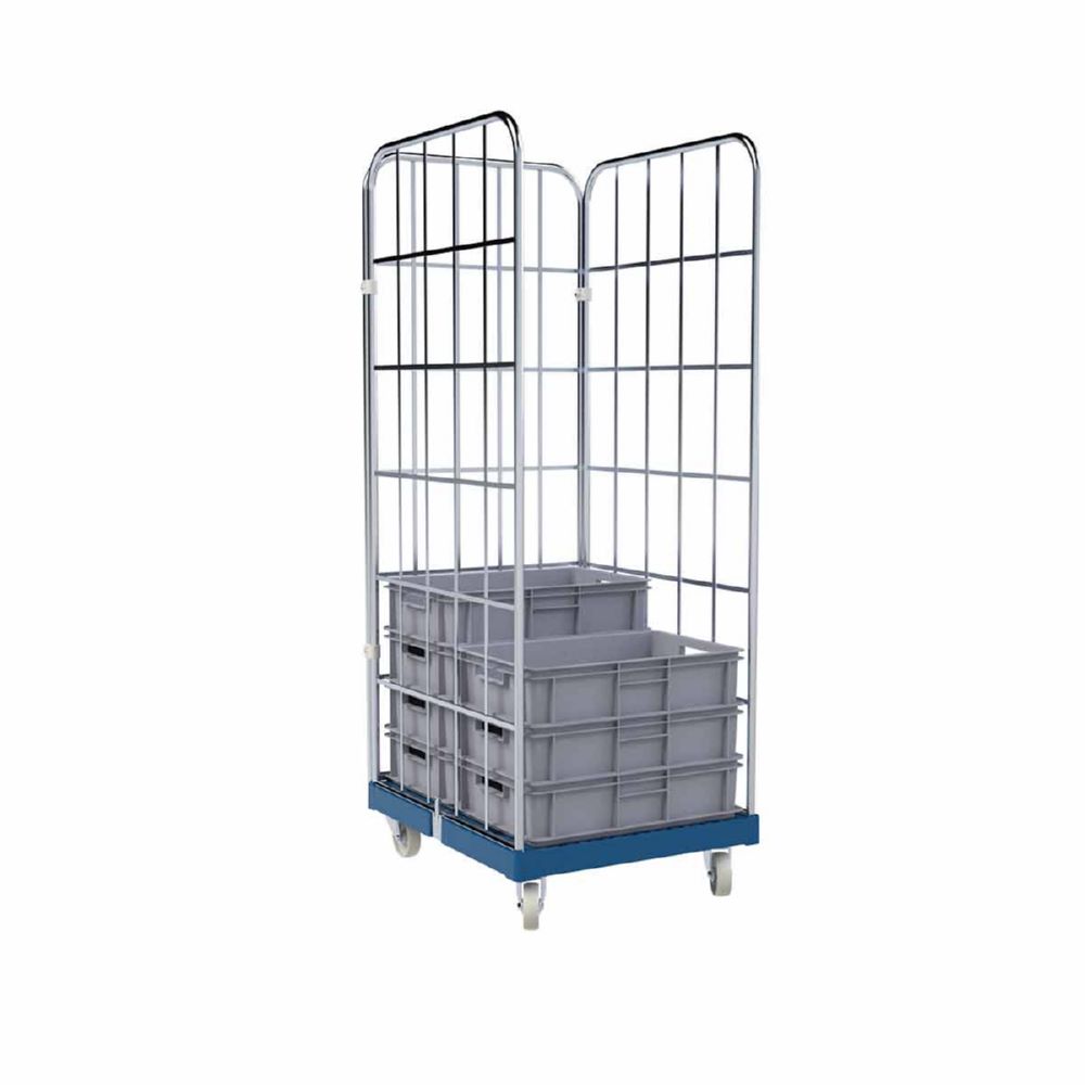 Produktbild ESB Rollbehälter 1650 KU Cr 3 in blau 682 x 815 x 1830 mm bild 4