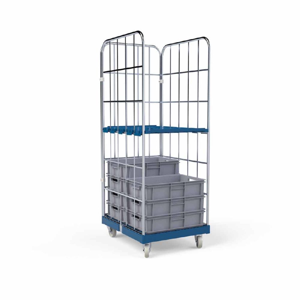 Produktbild ESB Rollbehälter 1650 KU Cr 3 in blau 682 x 815 x 1830 mm bild 6