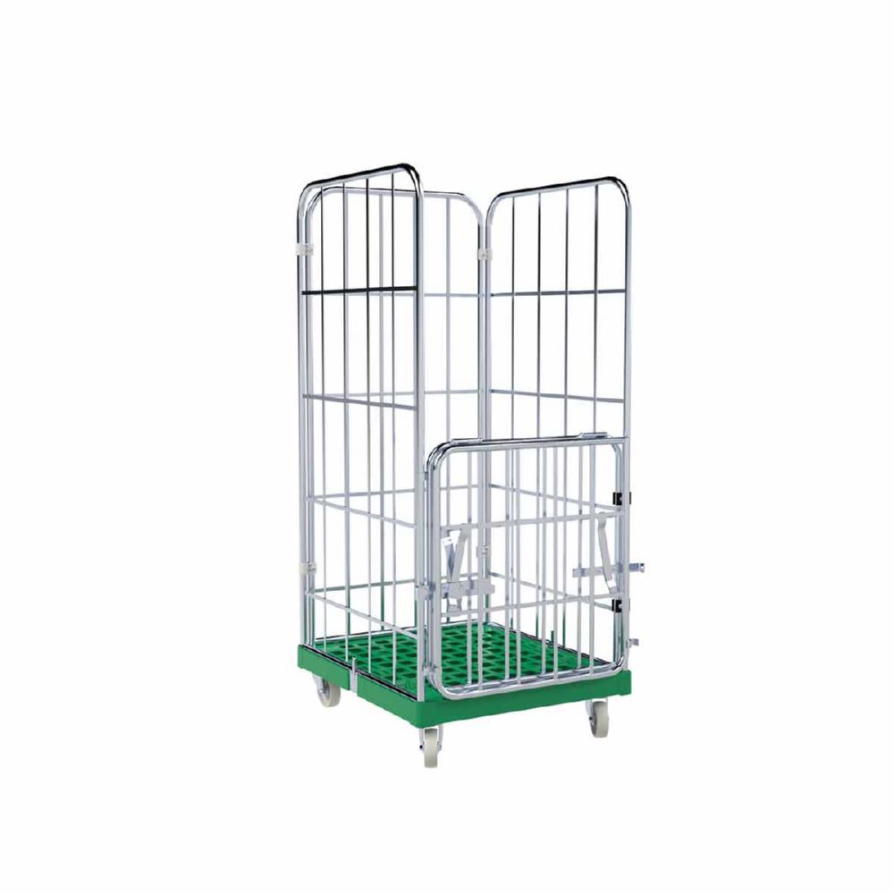 Produktbild ESB Rollbehälter 1460 KU Vorderwand klappbar Farbe blau H 1640 mm bild 2