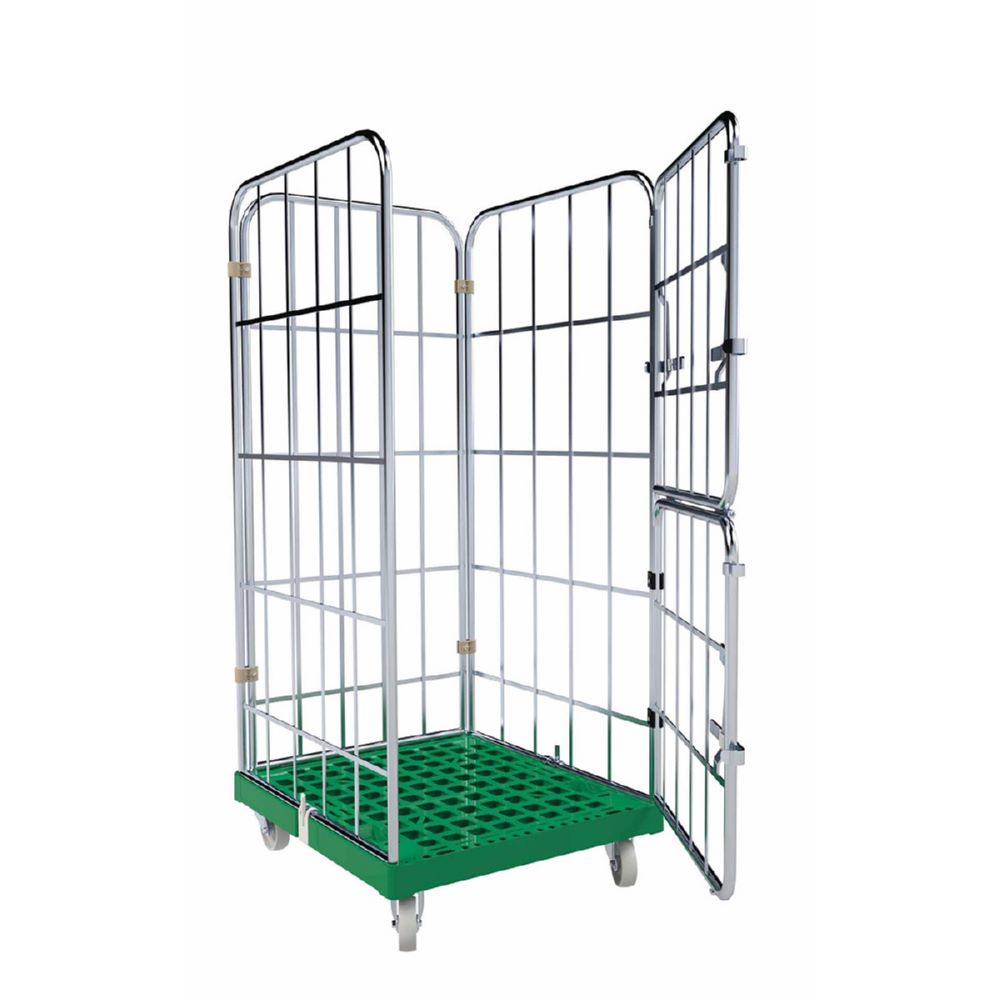 Produktbild ESB Rollbehälter 1460 KU Vorderwand klappbar Farbe blau H 1640 mm bild 4