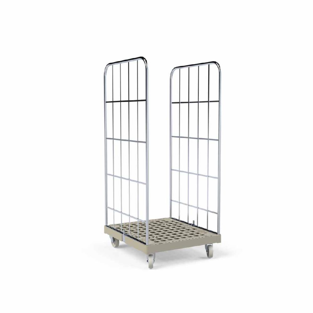 Produktbild ESB Rollbehälter 1460 KU 2 seitig grau 724 x 815 x 1640 mm bild 2