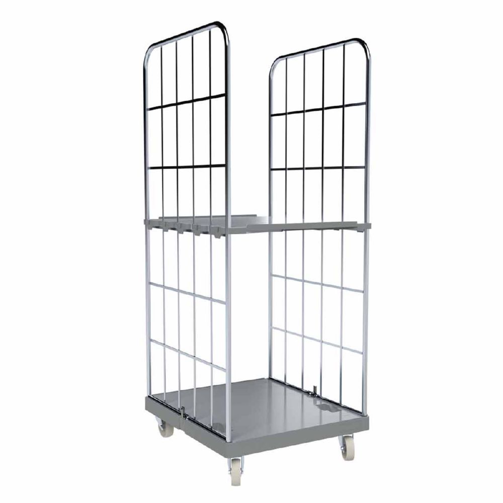 Produktbild ESB Rollbehälter 1650 KU geschlossene Ladefläche grau H 1830 mm bild 2