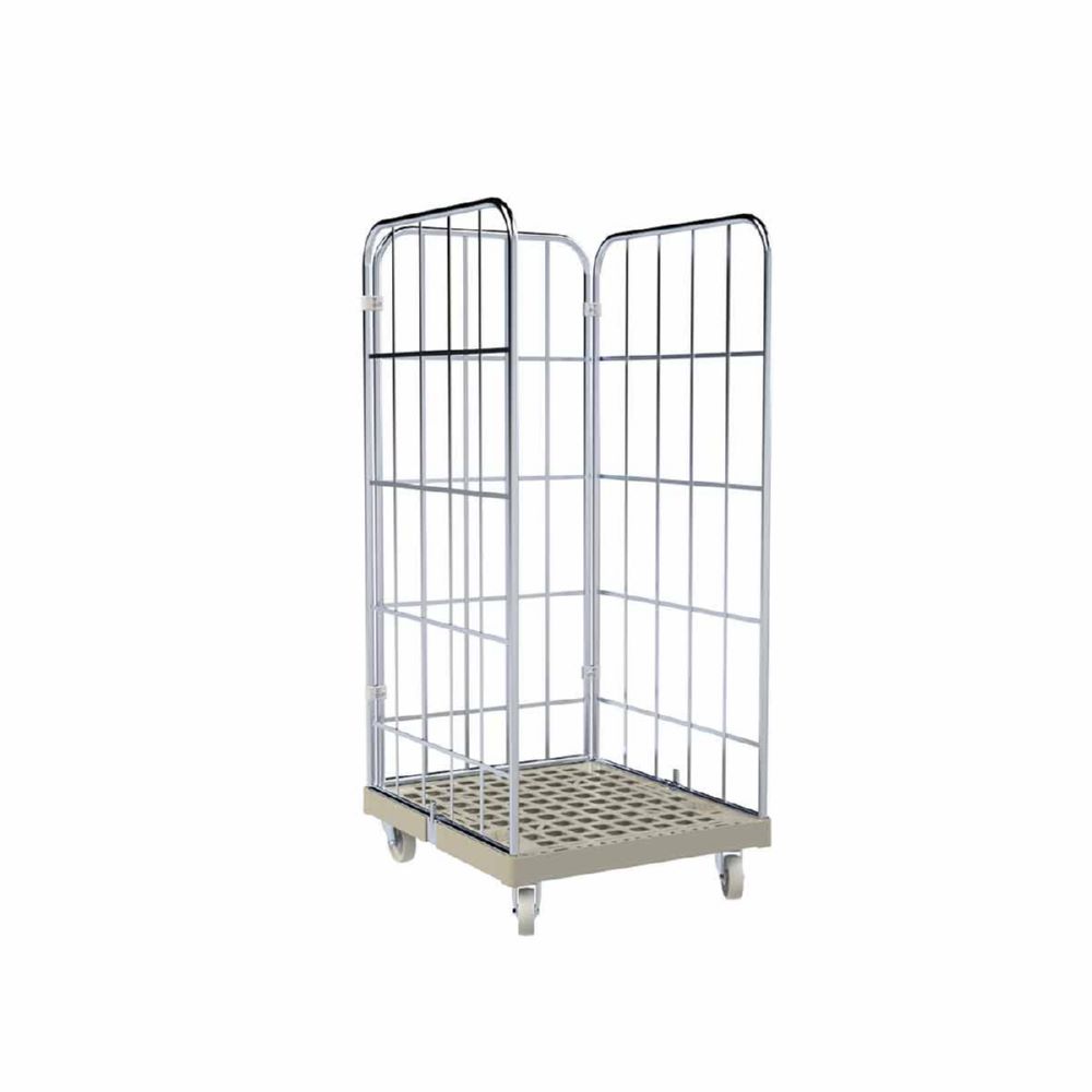 Produktbild ESB Rollbehälter 1460 KU 3 seitig grau 724 x 815 x 1640 mm