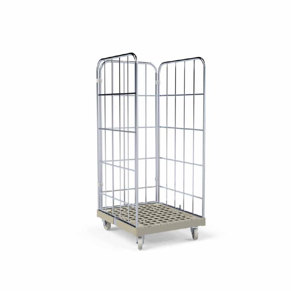 Produktbild ESB Rollbehälter 1460 KU 3 seitig grau 724 x 815 x 1640 mm bild 2