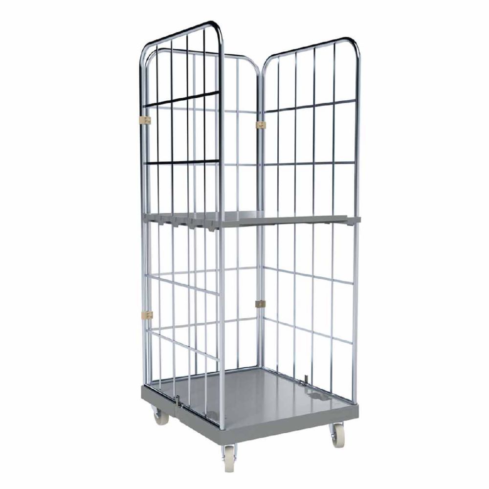 Produktbild ESB Rollbehälter 1650 KU geschlossene Ladefläche grau H 1830 mm bild 2